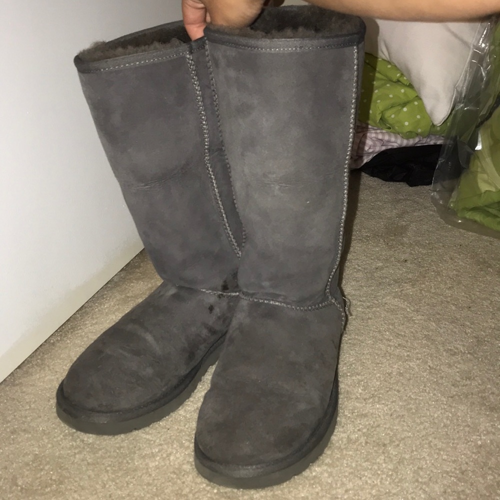 Tall Grey UGG boots